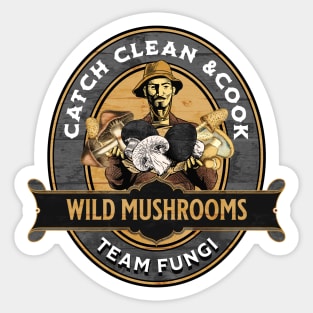 Wild Mushroom Hunter Sticker